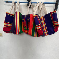 Multicolour stripe Jamakkalam Bag