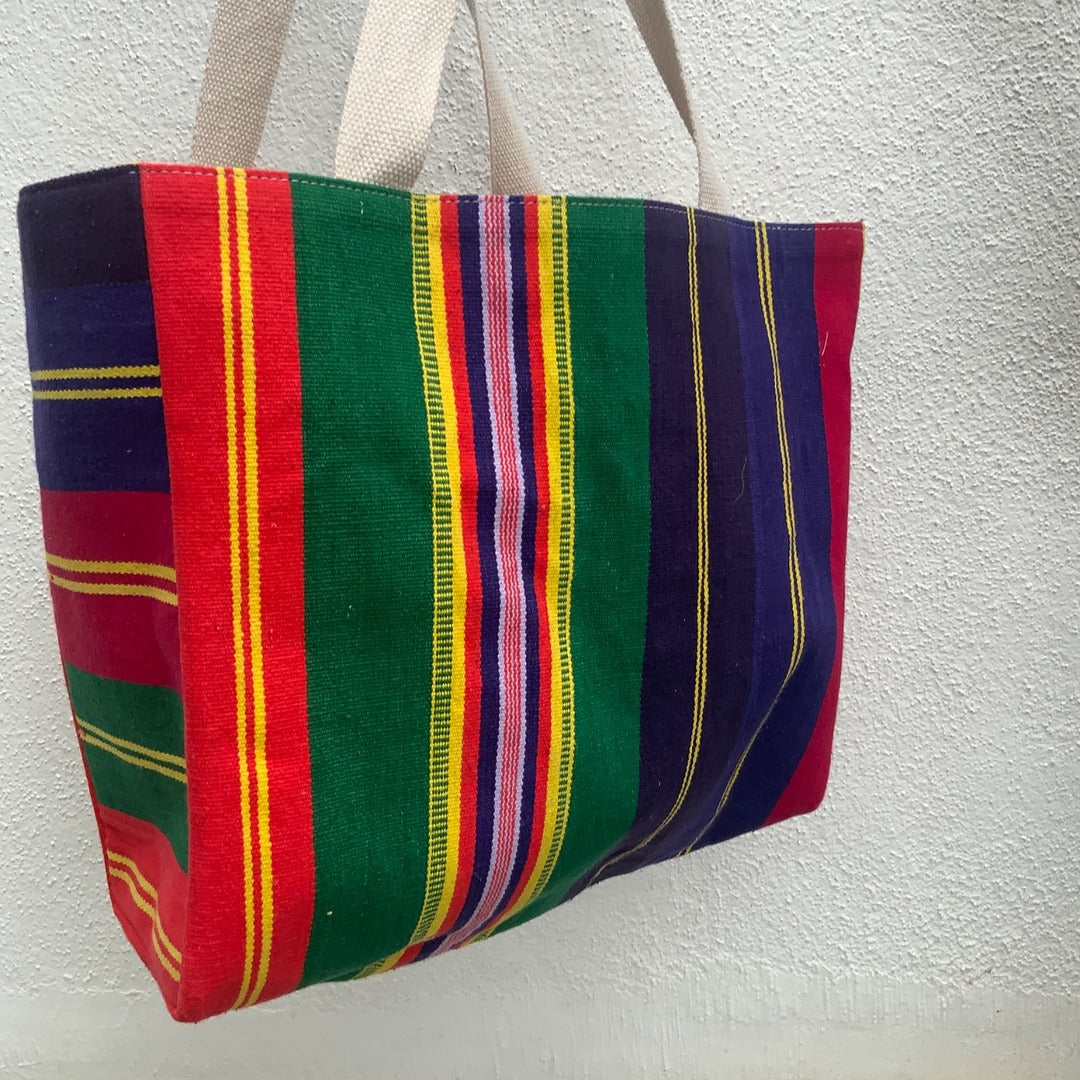 Multicolour stripe Jamakkalam Bag