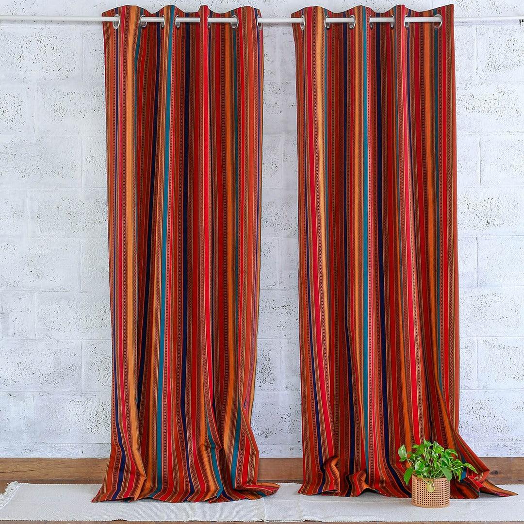 Cotton Handloom Jamakkalm style Curtain