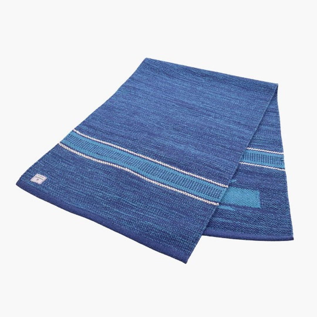 Blue and White big stripe Yoga Mats