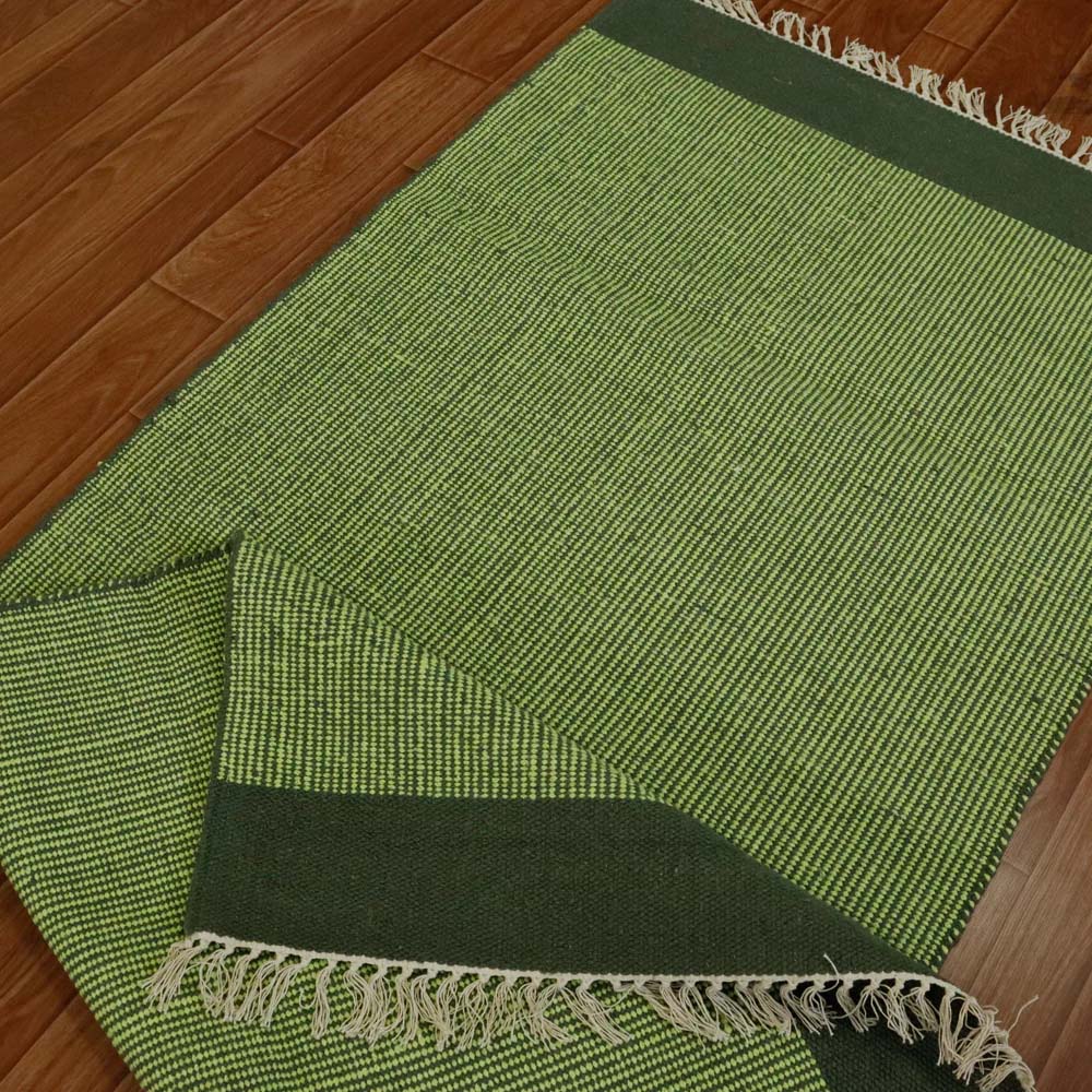 Green and White Special Cotton Yoga Mats