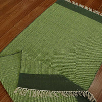 Green and White Special Cotton Yoga Mats