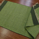 Green and White Special Cotton Yoga Mats